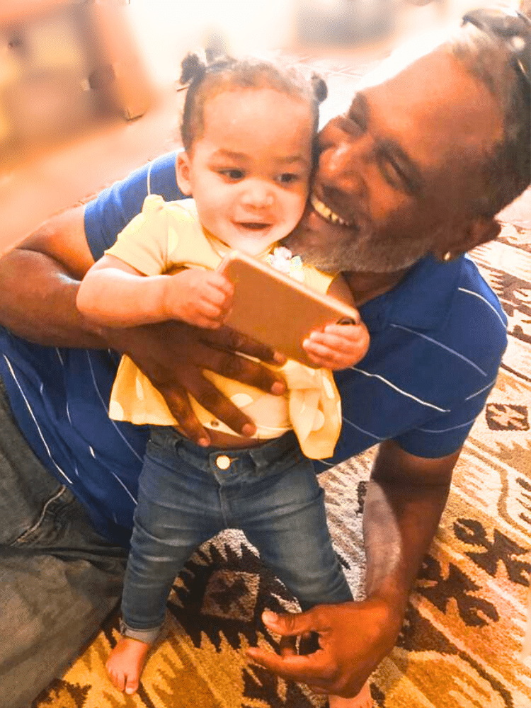 Ken Alexander treasures his time with his graddaughter.