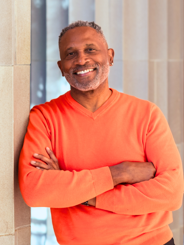 Kenneth G Alexander in orange